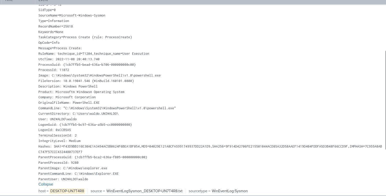 Evento ProcessAccess con CallTrace completo